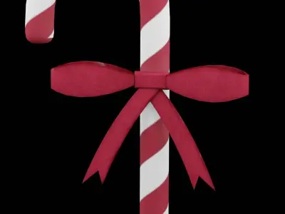 Christmas Candy Cane Low-poly 3D model buy