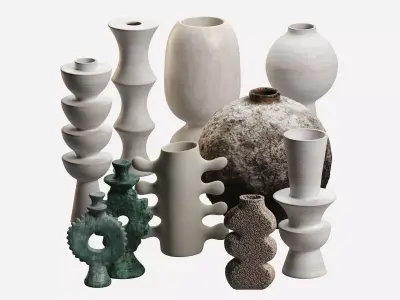 Decorative Vases 3D model