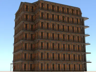 laos Game Building number2 3D model