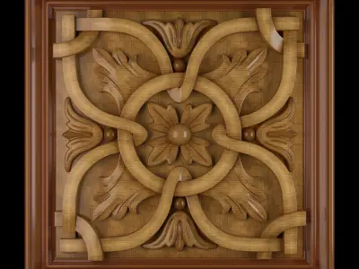 Decorative Wall Panel 01 3D model