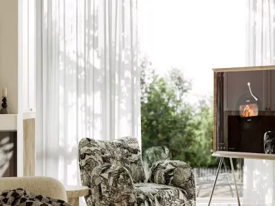 Soft Minimal Classic Apartment Living - Bedroom Interior 3D model