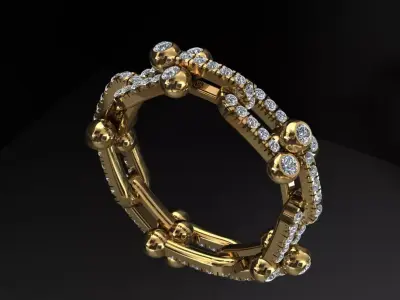 Tiffany Hardwear Ring 3D print model