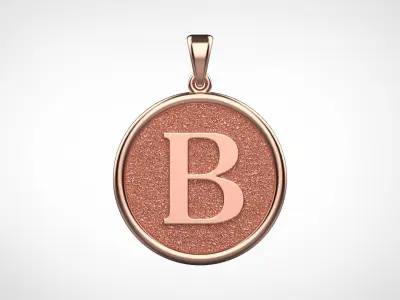 Pendant Letter B N31 3D print model