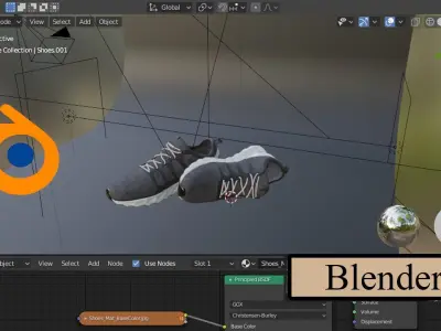 Sneakers Shoes 3D model