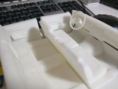 STL printable RC car   Chevy Caprice Brougham LS  3D print model