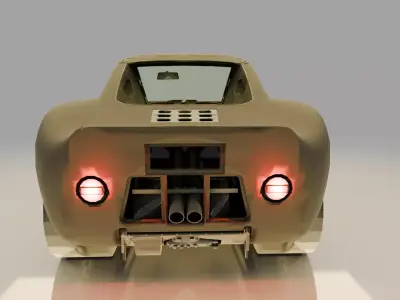 Realistic Sports Car 3D Model - High Quality Game Ready Detailed 3D model