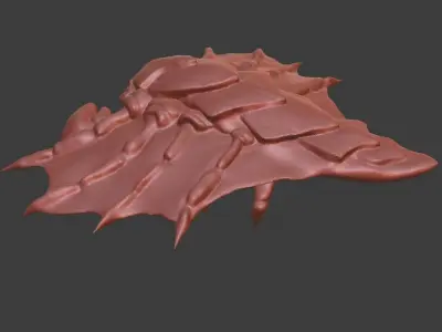 Zerg Starcraft Drone Uncolored Free 3D model