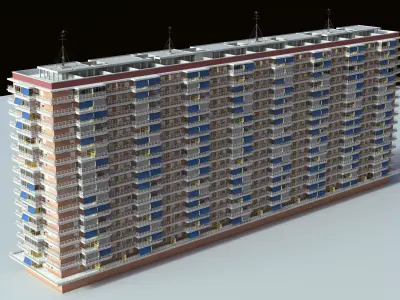 Two Buildings  3D model