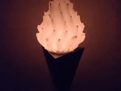 FLAME LAMP 3D print model