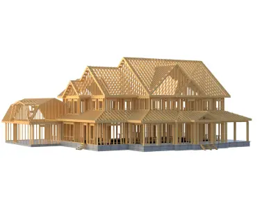 House Framework Construction 3D model