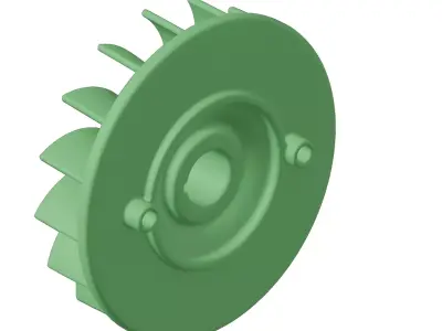 Plastic Automotive Engine Flywheel 3D model