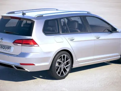 Volkswagen Golf Variant 2017 3D model