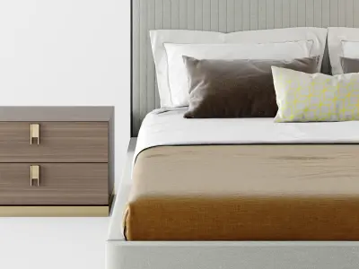 Laskasas ANNY Bed 3D model