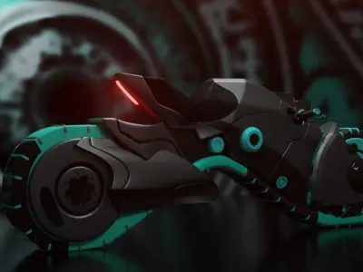 Sci-Fi new bike 3D model
