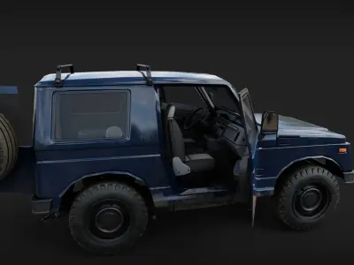 Suzuki Jimmy Mini SUV Low-poly 3D model