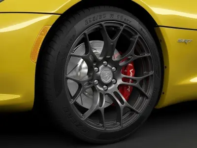 Dodge Viper SRT HQ Interior 3D model