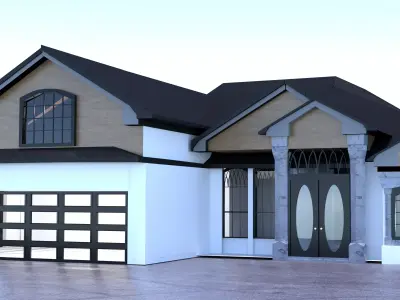 ModernGothic House 3D model