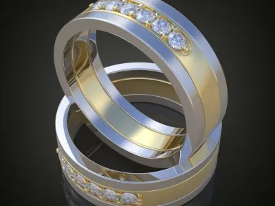 Ring 3D model 0183 printable model2 Free 3D print model
