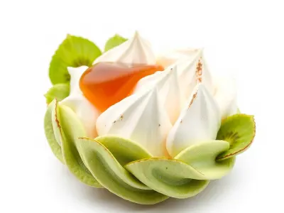 Floral Meringue Dessert Design model pack Low-poly 3D model