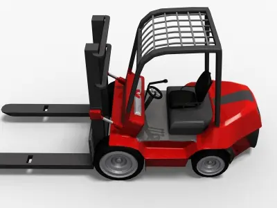 Hight Lift Truck LowPoly 3D model
