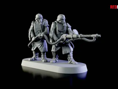 Special weapons teams - Death Squad of the Imperial Force 3D print model