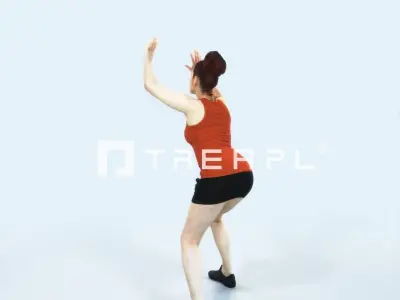 Yearn 11L Volleyball Overhead Sports Woman Low-poly 3D model