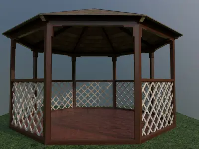 Summer house Free low-poly 3D model