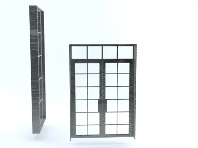 Industrial Window and Door 3D model