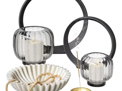 Decorative set CB2 3D model