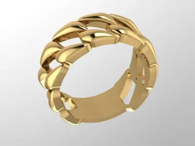 Woven ring 3D print model