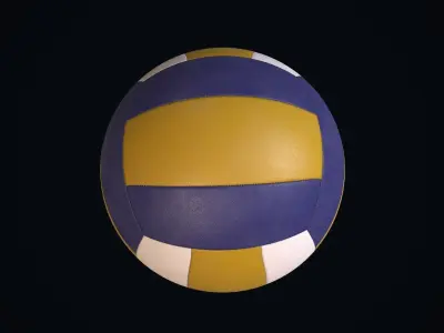 Volleyball ball Low-poly 3D model