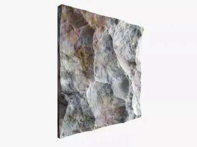 448-RockPanel sandstone rock wall art canvas 3D model