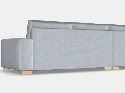 SORVALLEN Corner sofa 3-seat Low-poly 3D model