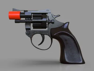 PBR Toy Cap Gun 3D model