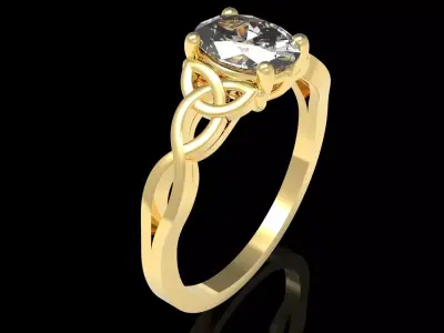 engagment ring 3D print model