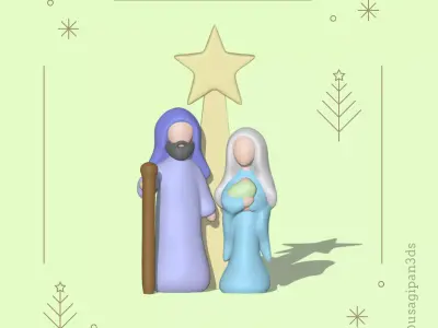 Navidad Scene Xmas 3D print model