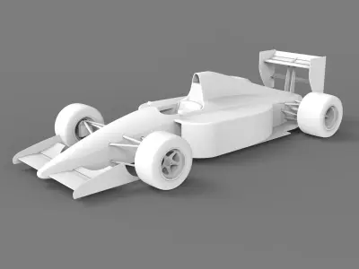 Formula 1 racing car 3D model
