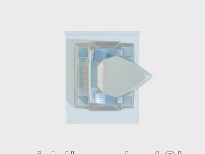 Futuristic Skyscraper Architectural Model Low-poly 3D model