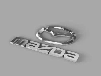 mazda logo 3D model V1