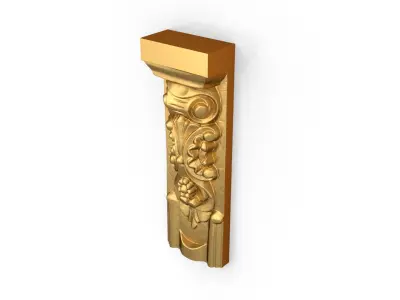 Classic decor ornament carved 15 3D model