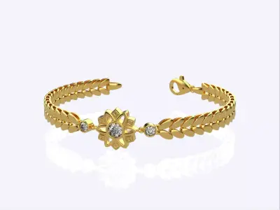 women luxury bracelet women chain 3D print model