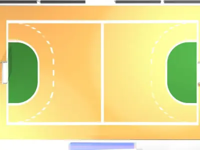 Game Court - Handball 3D model