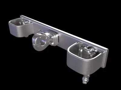 Jeep Kaiser Back Bumper 3D print model