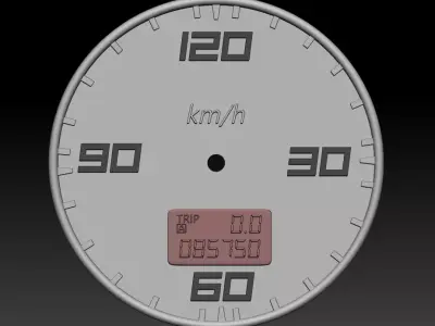 Reloj - Clock Velocimetro Free 3D print model
