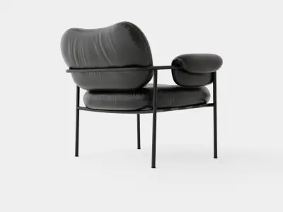 Fogia Bollo Lounge Chair Low-poly 3D model