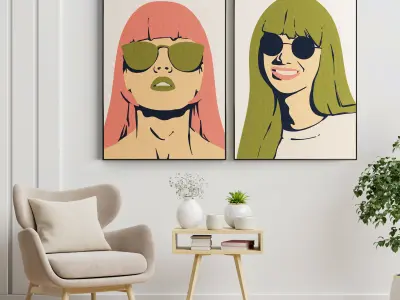 Photo Frame 30 Low-poly 3D model