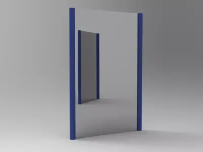 Nua Mirror Low-poly 3D model