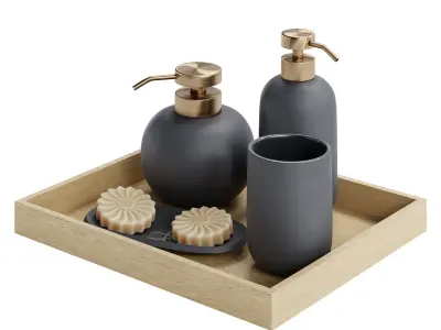 Soap Dispenser Set 3D model