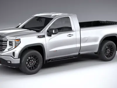 GMC Sierra AT4X regular cab 2022 3D model