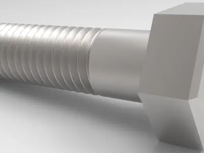 Hexagon Head Bolt - M8 - Mesh And FBX 3D print model